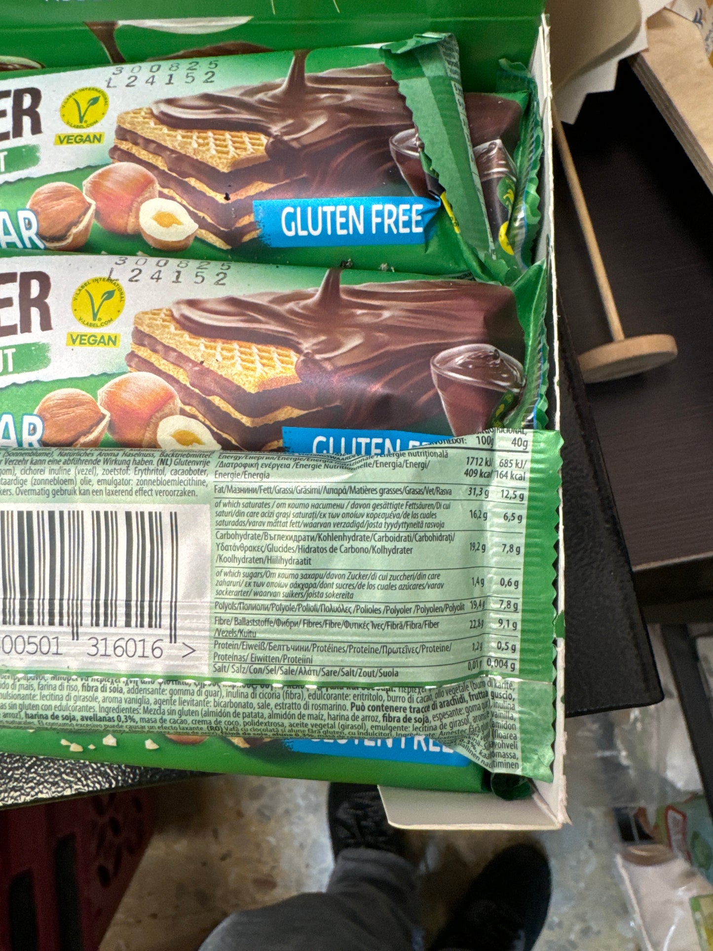 Wafer alle Nocciole Vegan gluten free 40g