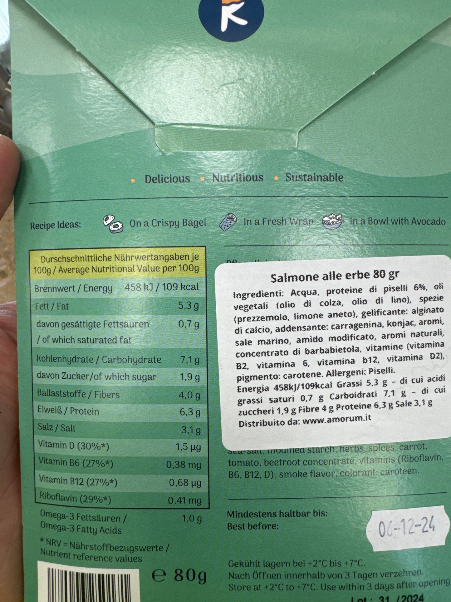 Affettato Salmone 80g | Revo Foods