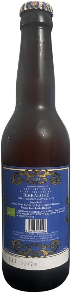 Love Beer Alla Fava Tonka | Certificata Vegan | 33cl | Double IPA Artigianale Vegan 5%