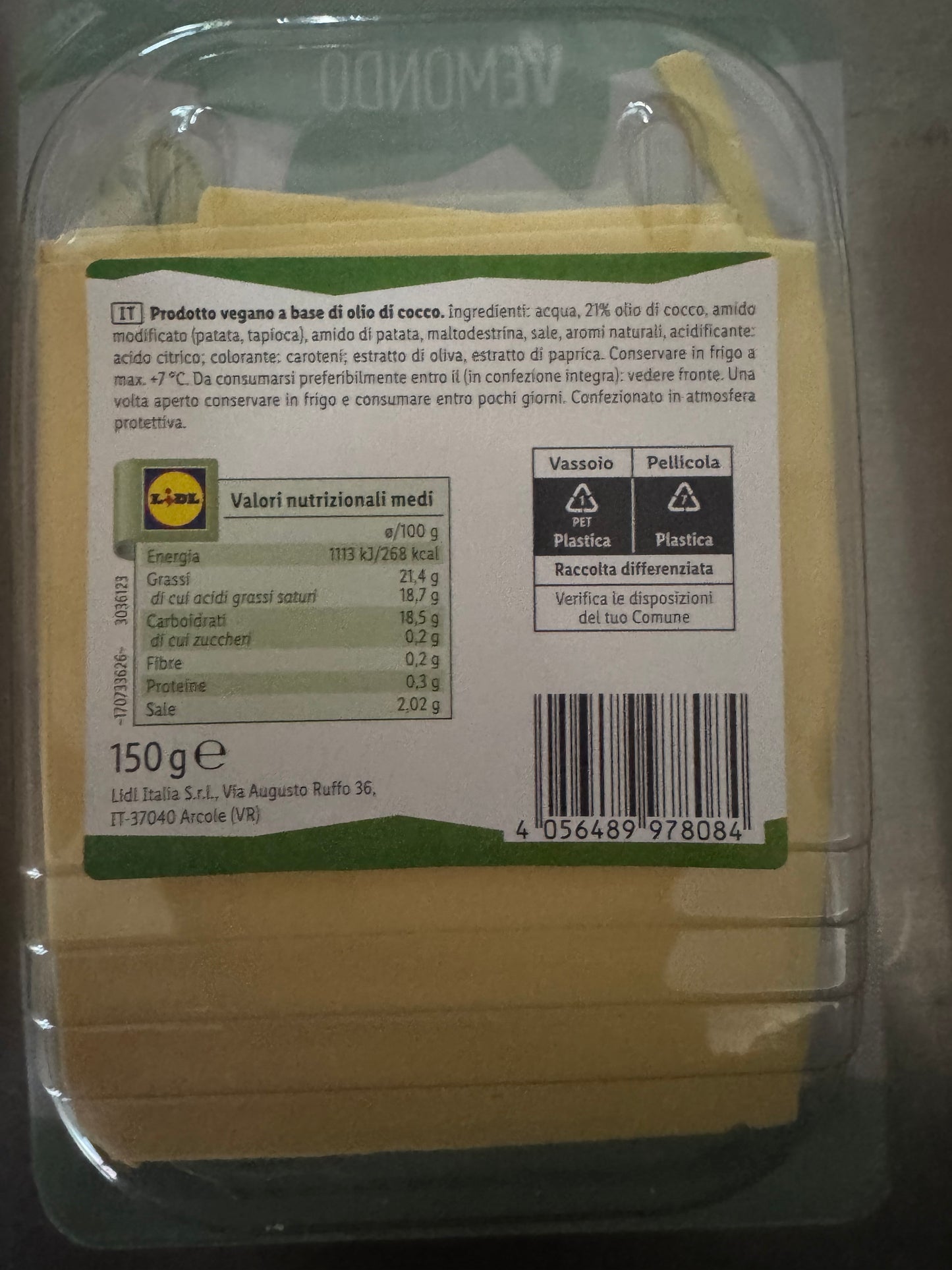 Fette Vegane Vemondo 150g