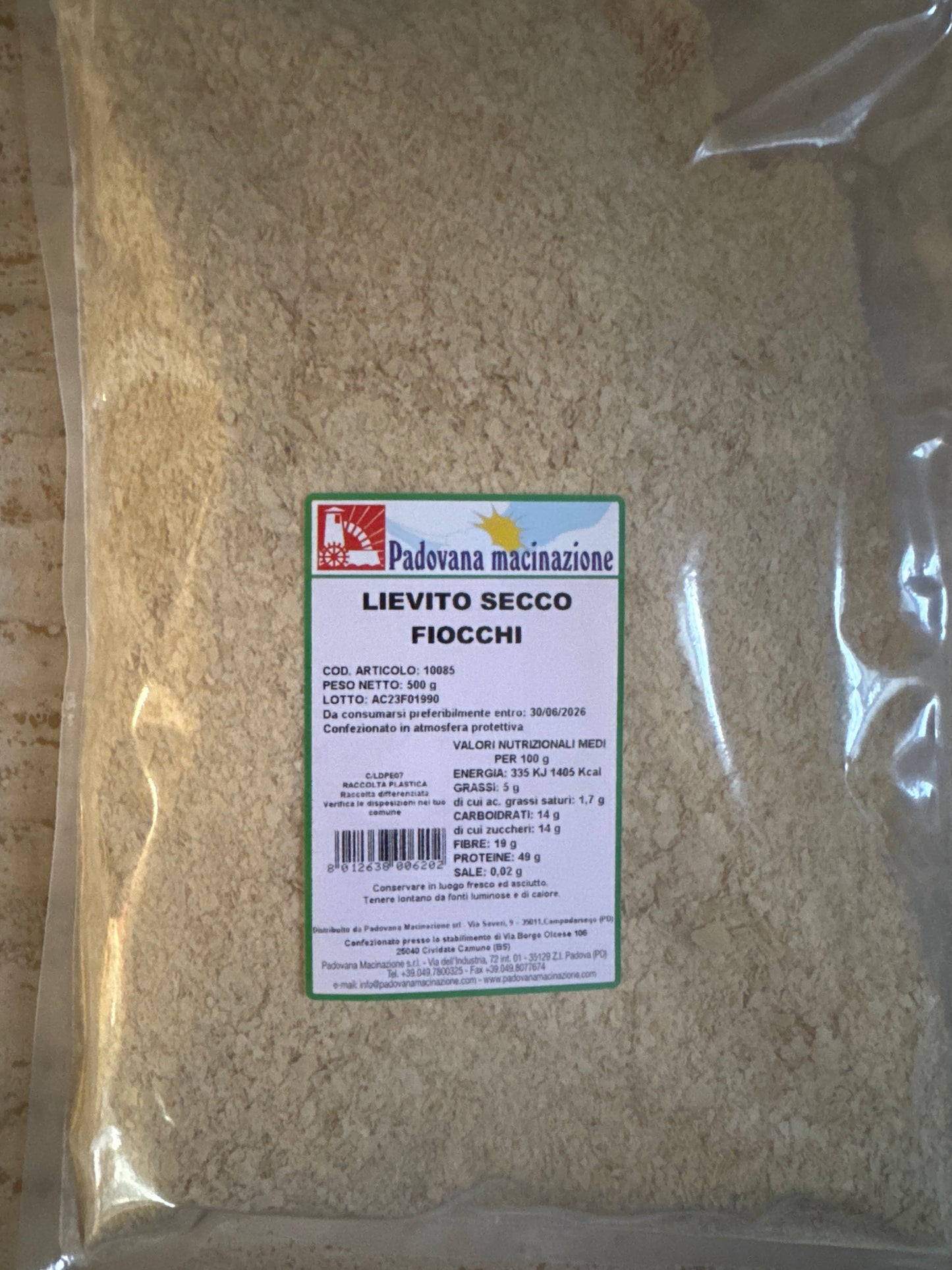LIEVITO INATTIVO IN FIOCCHI - 100/1000G