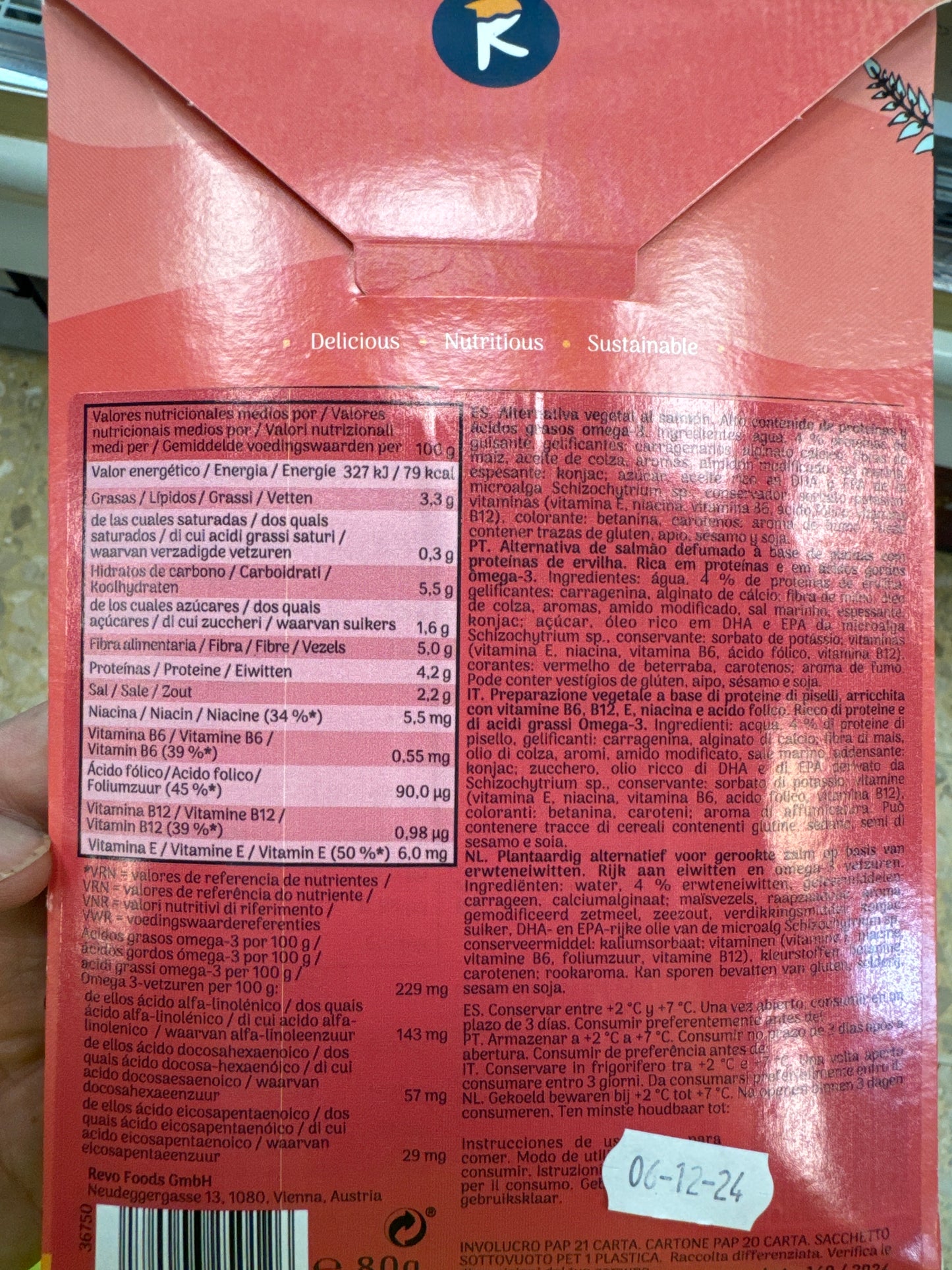 Affettato Salmone 80g | Revo Foods