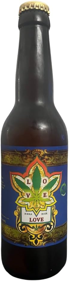 Love Beer Alla Canapa | Certificata Vegan | 33cl | Hemp IPA Artigianale Vegan 4,5%