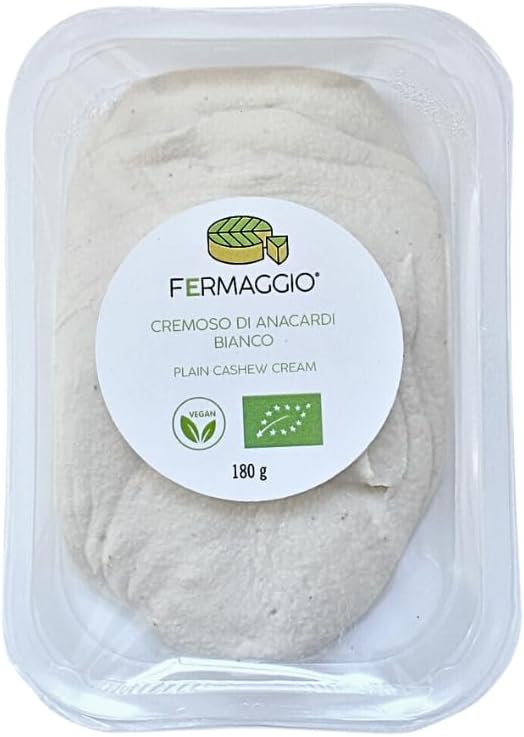 Cremoso Bianco Spalmabile a Base di Anacardi e Mandorle 180g | Fermaggio®