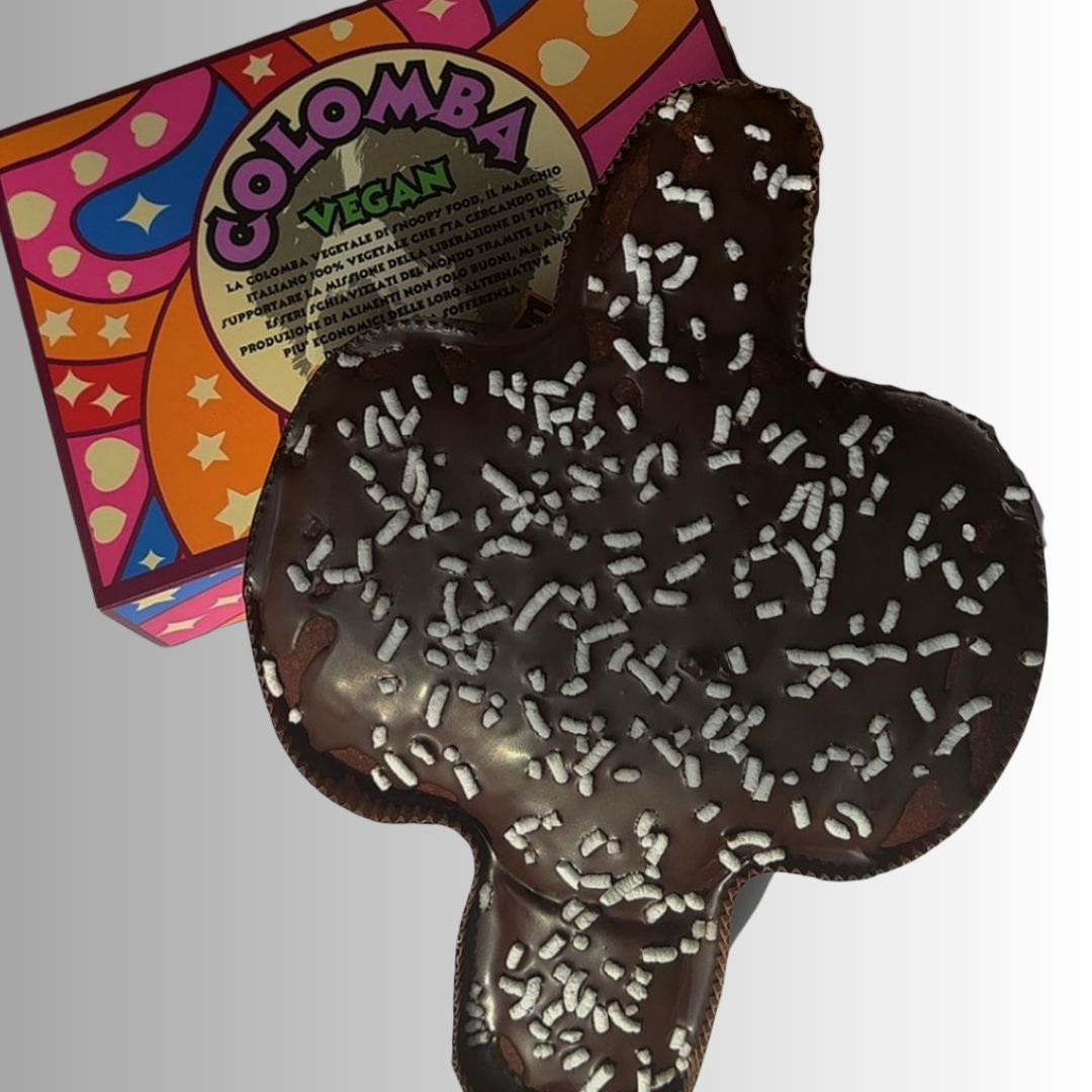 Colomba Vegana Snoopy Food x Veganize - Classica o Cioccolato - 300 o 700 grammi - Con Scatola Regalo