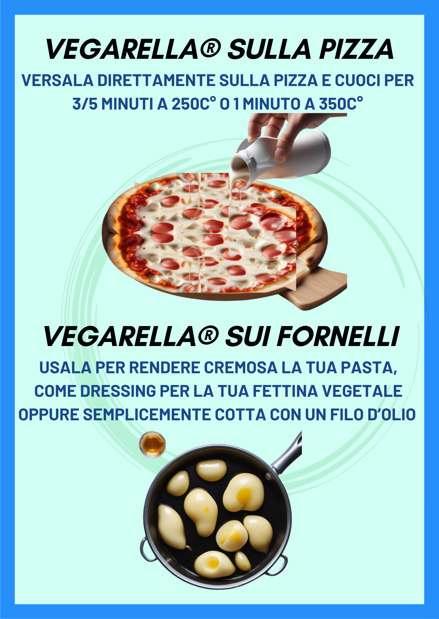 Vegarella® | Mozzarella di Anacardi Cremosa 250ml | 100% Vegetale | 100% Vegan | Fonde come la Mozzarella Vaccina!